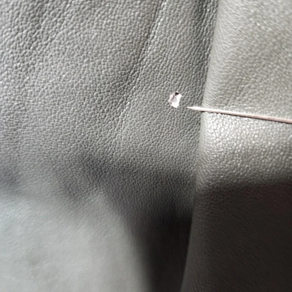 Saylor Dress Womens Small Gray Veronicka‎ Faux Leather Mini Cocktail Party